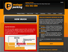 Tablet Screenshot of malaga-parking.com